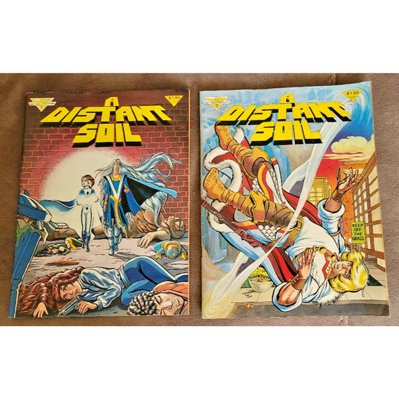 WARP GRAPHICS 1984 - A DISTANT SOIL #1 and #3 - Collen Doran - Picture 1 of 5